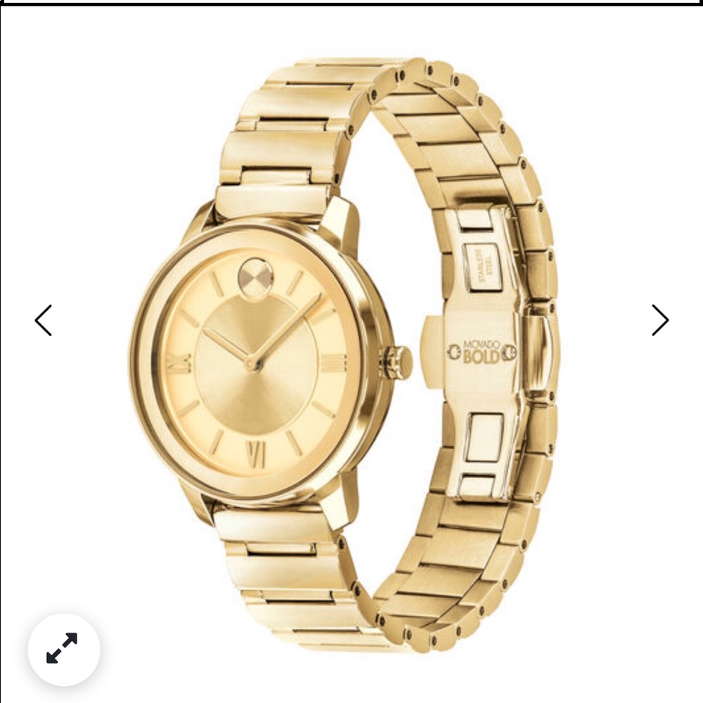 Movado bold gold watch